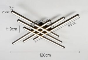 Nowoczesna Skandynawska Minimalistyczna Lampa Sufitowa Spider w Kolorze Czarnym, Białym i Złotym