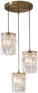 Nowoczesna Kryształowa Lampa Wisząca Adele Glamour Złota