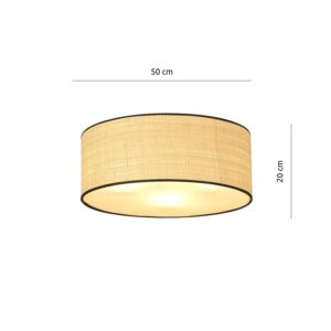 Nowoczesna Minimalistyczna Lampa Sufitowa Aston Plafon z Abażurem w Różnych Kolorach