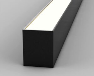 Nowoczesna Skandynawska Minimalistyczna Lampa Sufitowa Liniowa Numata w Kolorze Czarnym i Białym