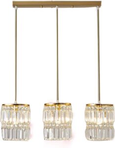 Nowoczesna Kryształowa Lampa Wisząca Adele Glamour Złota