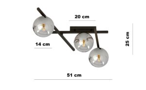 Nowoczesna Minimalistyczna Lampa Sufitowa Smart Metalowa Loft w Różnych Kolorach