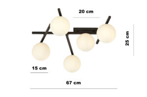 Nowoczesna Minimalistyczna Lampa Sufitowa Smart Metalowa Loft w Różnych Kolorach