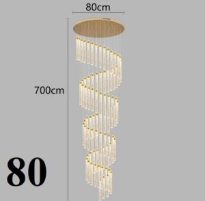 Nowoczesna Designerska Lampa Wisząca Multispot Żyrandol w Kolorze Złotym