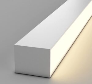 Nowoczesna Skandynawska Minimalistyczna Lampa Sufitowa Liniowa Numata w Kolorze Czarnym i Białym