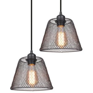 Nowoczesna Wisząca Skandynawska Metalowa Lampa Sufitowa Korie w Kolorze Czarnym i Złotym