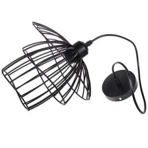 Nowoczesna Skandynawska Metalowa Lampa Wisząca Gonzalo w Kolorze Czarnym