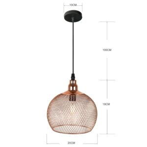 Nowoczesna Skandynawska Metalowa Lampa Wisząca Valeria w Kolorze Złotym