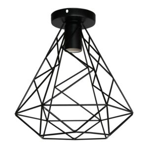 Nowoczesna Wisząca Skandynawska Metalowa Lampa Sufitowa Vigo Diament w Kolorze Czarnym