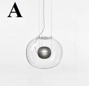 Nowoczesna Szklana Lampa Wisząca Brokis Big One LED w Różnych Kolorach