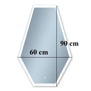 Lustro uniwersalne Honey prostokątne podświetlane LED bez ramy 