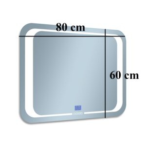 Lustro uniwersalne Timer prostokątne podświetlane LED