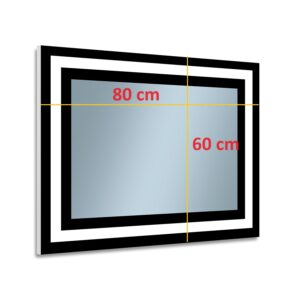 Lustro uniwersalne Nano prostokątne podświetlane LED