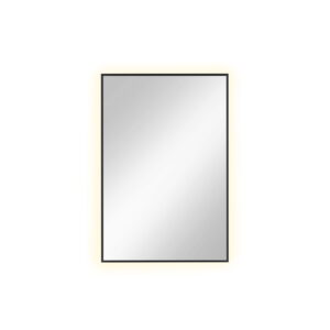 Lustro łazienkowe Tiny prostokątne podświetlane LED z ramą