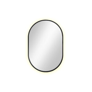 Lustro łazienkowe Pastille owalne podświetlane LED z ramą