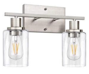 Nowoczesna Skandynawska Lampa Ścienna Hayden Kinkiet Szklany w Kolorze Złotym, Srebrnym i Czarnym