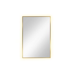 Lustro łazienkowe Tiny prostokątne podświetlane LED z ramą