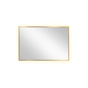 Lustro łazienkowe Tiny prostokątne podświetlane LED z ramą