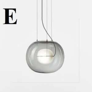 Nowoczesna Szklana Lampa Wisząca Brokis Big One LED w Różnych Kolorach