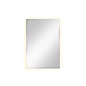 Lustro łazienkowe Tiny prostokątne podświetlane LED z ramą