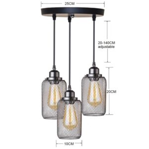 Nowoczesna Skandynawska Metalowa Lampa Wisząca Tambo w Kolorze Czarnym i Czarnym ze Złotym Elementem