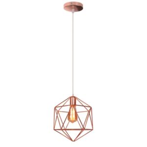 Nowoczesna Wisząca Skandynawska Metalowa Lampa Sufitowa Maura w Kolorze Czarnym i Złotym