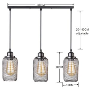 Nowoczesna Skandynawska Metalowa Lampa Wisząca Tambo w Kolorze Czarnym i Czarnym ze Złotym Elementem