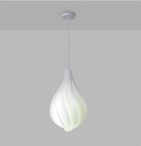 Klasyczna Skandynawska Lampa Wisząca Kropla w Kolorze Białym