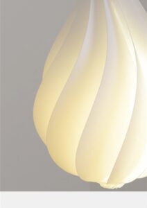 Klasyczna Skandynawska Lampa Wisząca Kropla w Kolorze Białym