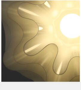 Klasyczna Skandynawska Lampa Wisząca Wave w Kolorze Białym