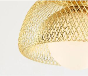 Nowoczesna Metalowa Lampa Wisząca Umage w Stylu Loftowym w Kolorze Złotym