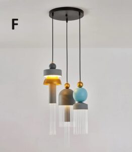 Nowoczesna Metalowa Lampa Wisząca Masiero Nappe Nad Stół 