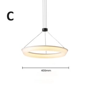 Nowoczesna Klasyczna Okrągła Lampa Wisząca Vibia Jewel ring LED