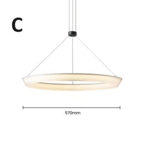 Nowoczesna Klasyczna Okrągła Lampa Wisząca Vibia Jewel ring LED