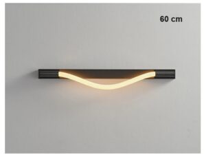 Nowoczesna Skandynawska Designerska Lampa Ścienna Spritzer Kinkiet w Kolorze Czarnym 