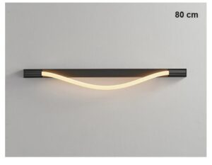 Nowoczesna Skandynawska Designerska Lampa Ścienna Spritzer Kinkiet w Kolorze Czarnym