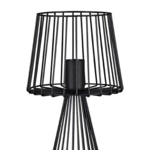 Nowoczesna Dekoracyjna Druciana Lampa Stołowa Sahara w Kolorze Czarnym