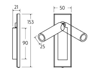 Nowoczesna elegancka i stylowa lampa ścienna Chelsom Dock Knurl