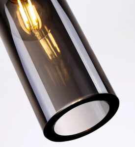 Nowoczesna Sufitowa Szklana Lampa Wisząca Annika Glamour w Kolorze Złotym