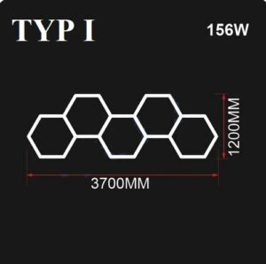 Nowoczesny system oświetleniowy HEXAGON LED