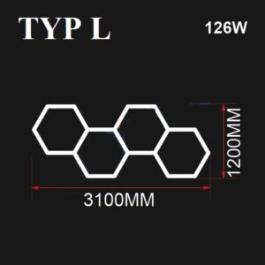 Nowoczesny system oświetleniowy HEXAGON LED