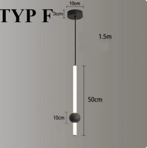 Nowoczesna Minimalistyczna Wisząca Lampa Sufitowa Orion Globe w Kolorze Złotym i Czarnym