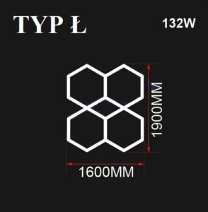 Nowoczesny system oświetleniowy HEXAGON LED