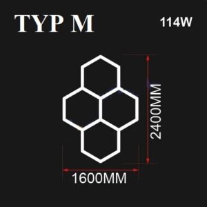 Nowoczesny system oświetleniowy HEXAGON LED