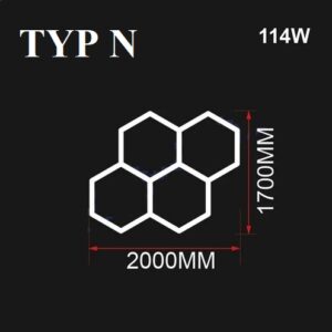 Nowoczesny system oświetleniowy HEXAGON LED