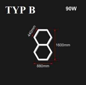 Nowoczesny system oświetleniowy HEXAGON LED