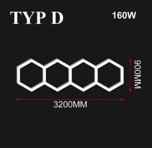 Nowoczesny system oświetleniowy HEXAGON LED
