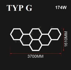 Nowoczesny system oświetleniowy HEXAGON LED