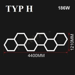 Nowoczesny system oświetleniowy HEXAGON LED