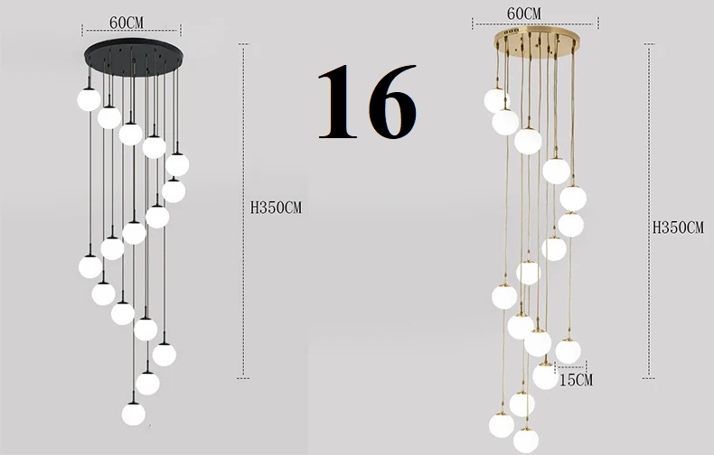 Nowoczesna Sufitowa Szklana Lampa Wisząca Tulia